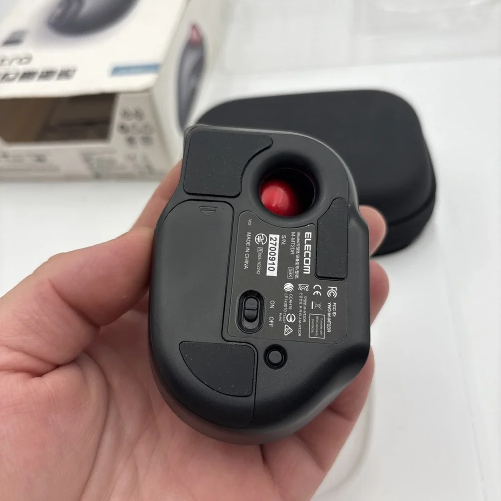 ELECOM Wireless Trackball Mouse M-MT2DRSBK S size 5-Button JP